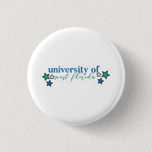 Badge Rond 2,50 Cm University of West Florida Gameday Button (Devant)