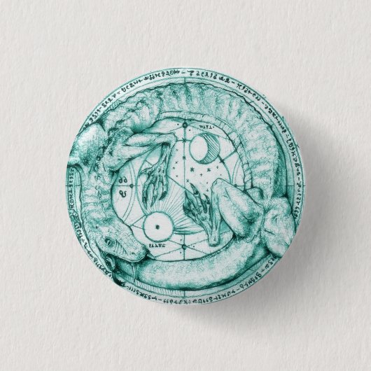 Badge Rond 2,50 Cm uroboro alquimico (Devant)