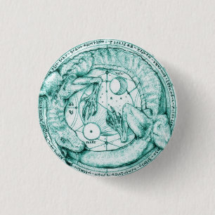 Badge Rond 2,50 Cm uroboro alquimico