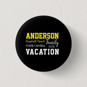 Badge Rond 2,50 Cm Vacances en famille correspondant à la typographie