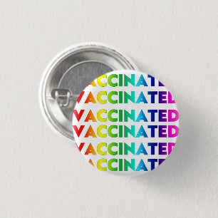 Badge Rond 2,50 Cm Vacciné rainbow pride lgbt lgbtq gay motif