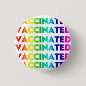 Badge Rond 2,50 Cm Vacciné rainbow pride lgbt lgbtq gay motif (Devant)