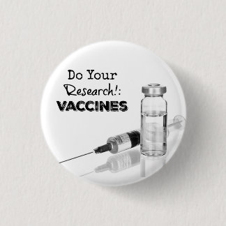 Badge Rond 2,50 Cm Vaccins de recherches