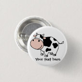 Badge Rond 2,50 Cm Vache (Devant & derrière)