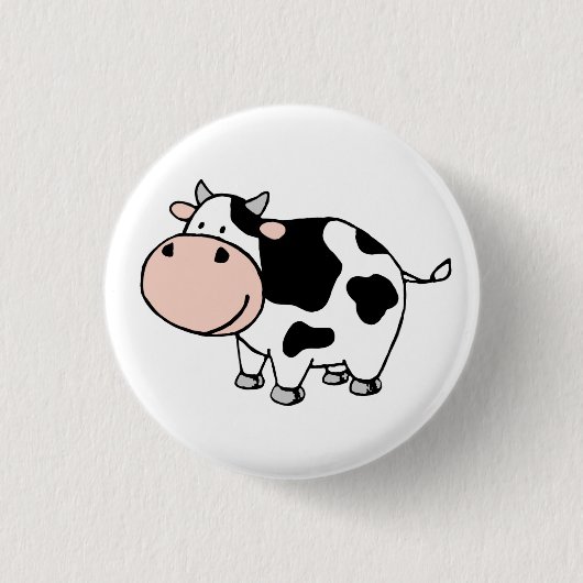 Badge Rond 2,50 Cm Vache (Devant)