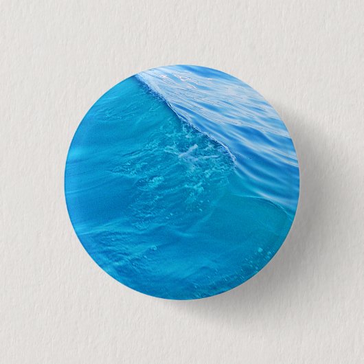 Badge Rond 2,50 Cm vague d'eau bleue (Devant)