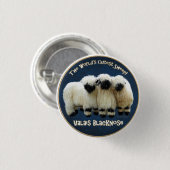 Badge Rond 2,50 Cm Valais Blaccusé - Le mouton le plus mou du monde ! (Devant & derrière)