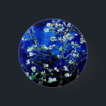 Badge Rond 2,50 Cm Van Gogh Almond Blossoms bleu vert<br><div class="desc">Fleurs d'amandes par Vincent Van Gogh modification de couleur copyright 2sweet4wordsDesigns/ PureVintage Love Obtenez la beauté de Van Gogh's bien-aimé Almond Blossom dans les couleurs qui correspondent à votre maison. vincent van gogh,  van gogh,  fleurs d'amandes,  fleurs,  floral,  jolie,  belle,  belle, </div>