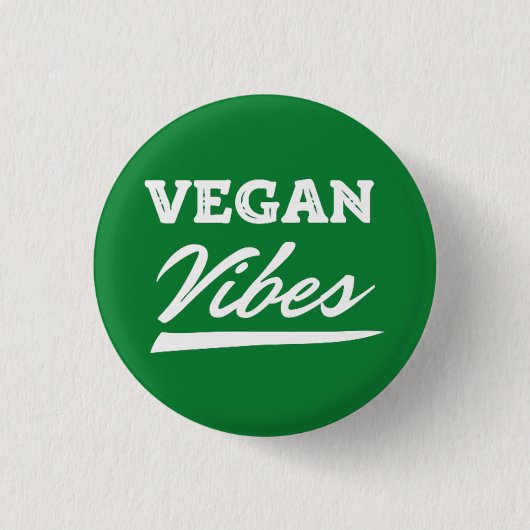 Badge Rond 2,50 Cm Vegan Vibes Vegetarian (Devant)