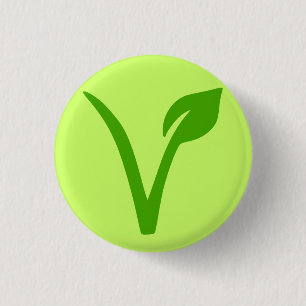Badge Rond 2,50 Cm veggie pride,vegan,végétarien,végétarien,vég