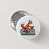 Badge Rond 2,50 Cm Vélo Fox (Devant & derrière)