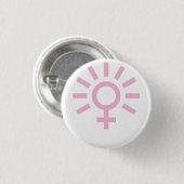 Badge Rond 2,50 Cm ♀ Vénus brillant (Devant & derrière)