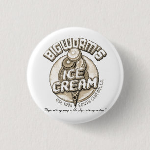 Badge Rond 2,50 Cm Ver noir gros