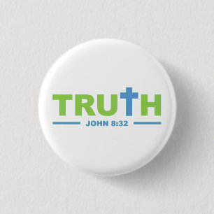 Badge Rond 2,50 Cm Vérité en Jésus-Christ
