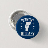 BADGE ROND 2,50 CM VERMONT POUR HILLARY (Devant & derrière)
