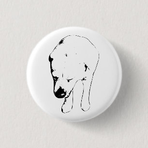 Badge Rond 2,50 Cm Verre de fête, insigne de laboratoire souriant