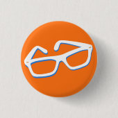 Badge Rond 2,50 Cm Verres nerd frais (Devant)