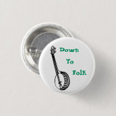 Badge Rond 2,50 Cm Vers le bas aux gens (Devant & derrière)