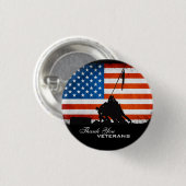 Badge Rond 2,50 Cm Vétérans de Merci (Devant & derrière)