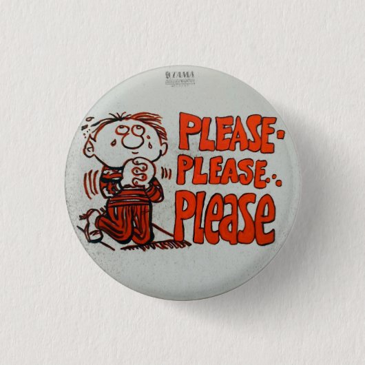 Badge Rond 2,50 Cm Veuillez svp svp (Devant)