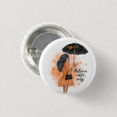 Badge Rond 2,50 Cm Vibes Automne Seulement Automne Fashion Girl (Devant & derrière)