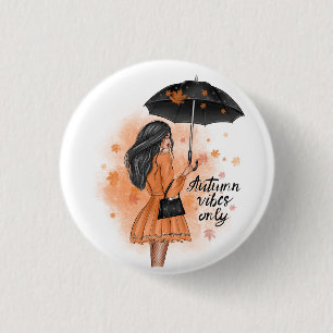 Badge Rond 2,50 Cm Vibes Automne Seulement Automne Fashion Girl