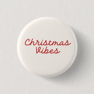 Badge Rond 2,50 Cm Vibes de Noël Moderne minimaliste tendance styli
