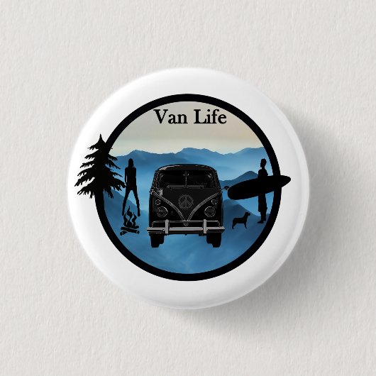 Badge Rond 2,50 Cm Vie Van (Devant)