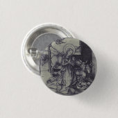 Badge Rond 2,50 Cm Vieille crèche og Jésus Christ (Devant & derrière)