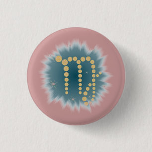 Badge Rond 2,50 Cm Vierge du 23 août au 23 septembre