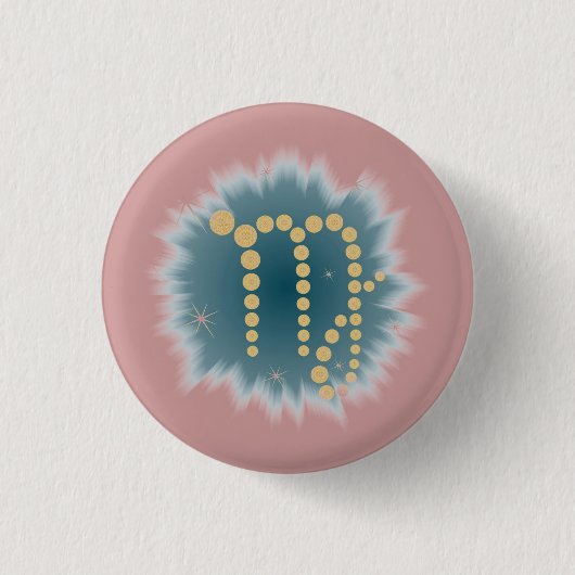 Badge Rond 2,50 Cm Vierge du 23 août au 23 septembre (Devant)