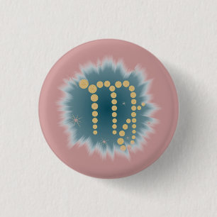 Badge Rond 2,50 Cm Vierge du 23 août au 23 septembre