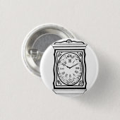 Badge Rond 2,50 Cm Vieux Clockface. (Devant & derrière)