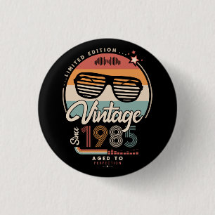 Badge Rond 2,50 Cm Vintage depuis 1985