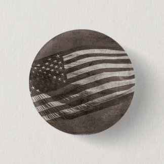 Badge Rond 2,50 Cm Vintage du drapeau américain
