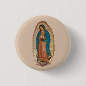 Badge Rond 2,50 Cm Virgen de Guadalupe (Devant)