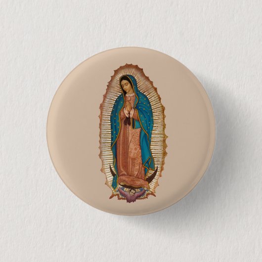 Badge Rond 2,50 Cm Virgen de Guadalupe (Devant)