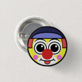 Badge Rond 2,50 Cm Visage de clown (Devant & derrière)