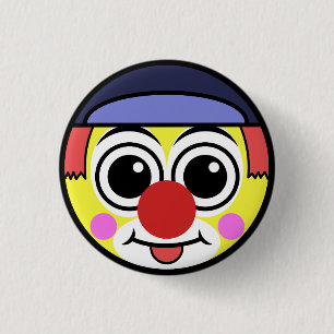 Badge Rond 2,50 Cm Visage de clown