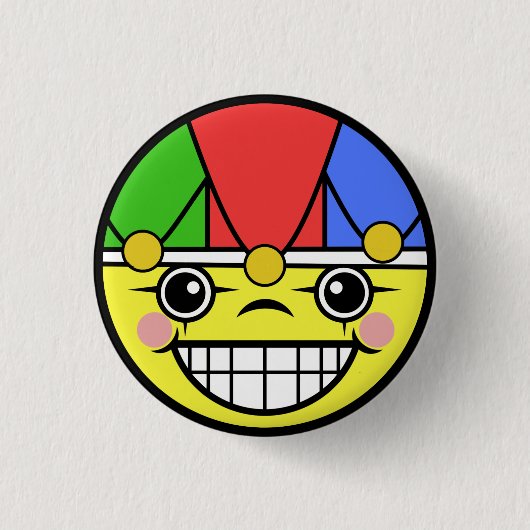 Badge Rond 2,50 Cm Visage de joker (Devant)