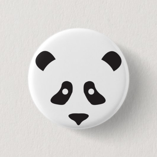 Badge Rond 2,50 Cm Visage de panda (Devant)