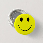 Badge Rond 2,50 Cm Visage jaune vif mignon (Devant & derrière)