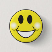 Badge Rond 2,50 Cm Visage souriant (Devant)