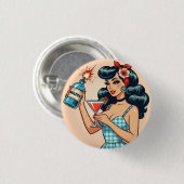 Badge Rond 2,50 Cm Vive la Résistance ! (Devant & derrière)