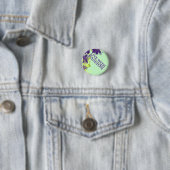 Badge Rond 2,50 Cm Vivez avec passion Bouton (En situation)