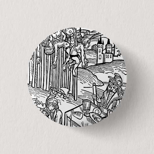 Badge Rond 2,50 Cm Vlad que l'Impaler (Dracula) goupille (l'extra (Devant)