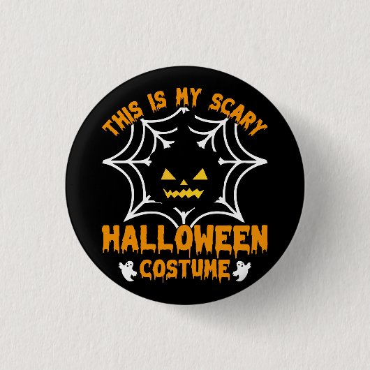 Badge Rond 2,50 Cm Voici mon costume d'Halloween (Devant)