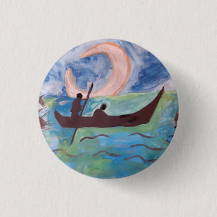 Badge Rond 2,50 Cm Voile par insigne clair de lune