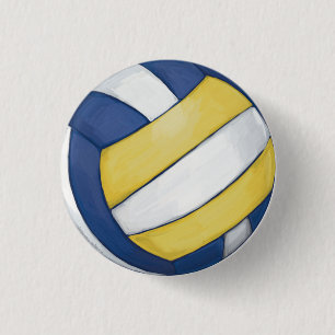 Badge Rond 2,50 Cm Volleyball
