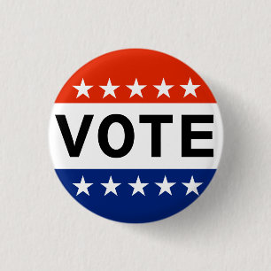 Badge Rond 2,50 Cm Vote Amérique